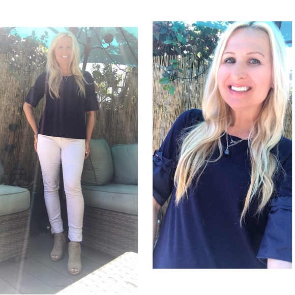 ☕️Lovely Bell Sleeve Top🌟 - Picture 2 of 4